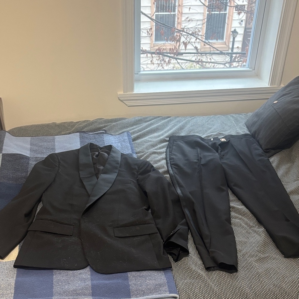 J. Crew Black Tuxedo Suit